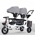 Children's Double Stroller Multifunctional Two-way Baby Stroller  Twins Stroller Double Folding Three-wheel Car