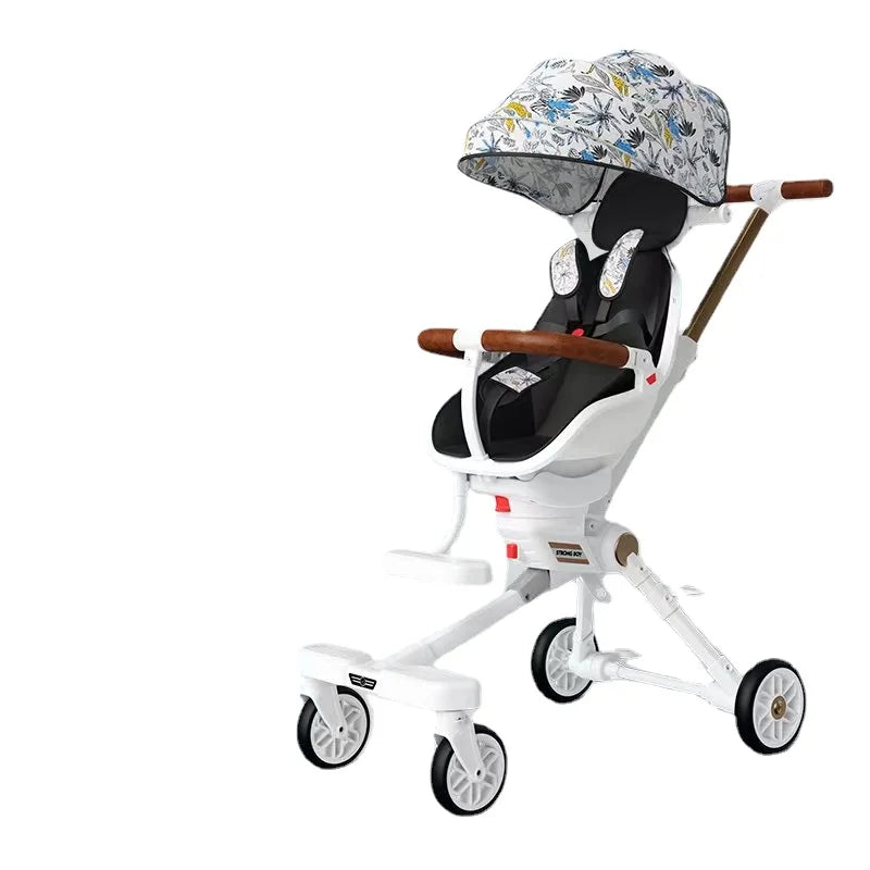 New Lightweight stroller can be carried on the plane baby stroller foldable Can sit and lie down baby trolley car four wheels