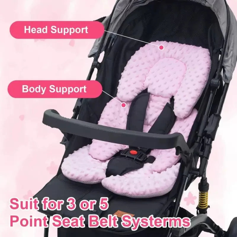 Baby stroller cushion universal insulation mattress insert for car seat, breathable mesh on both sides for all seasons