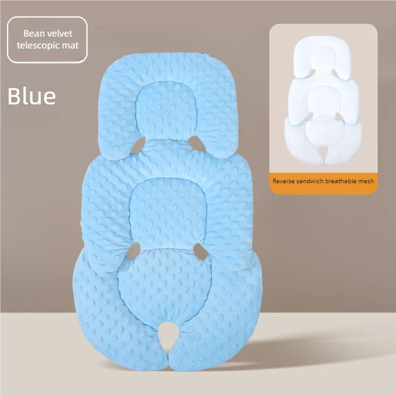 Baby stroller cushion universal insulation mattress insert for car seat, breathable mesh on both sides for all seasons