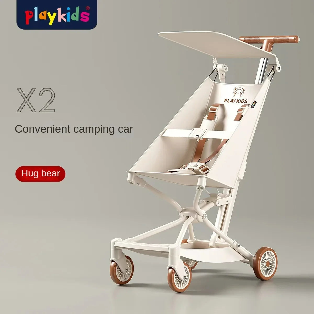 Ultra Lightweight Four Wheel Stroller Foldable Portable Simple Baby Stroller Lightweight Travel Pram Camping Style Baby Stroller
