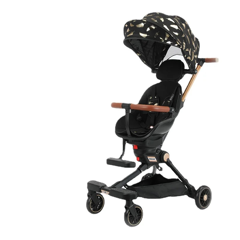 New Lightweight stroller can be carried on the plane baby stroller foldable Can sit and lie down baby trolley car four wheels