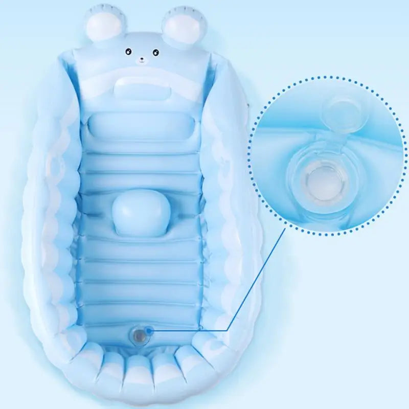 Inflatable Toddler Bathtub Toddler Bath Tub Space-Saving Air Swimming Pool For Shower Swimming Pool Home Use Daycare Hospital