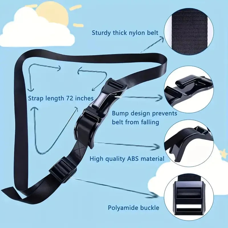 Maternity Seat Belt Anti-Chafe Belly Support Strap | Driving Assistant Anti-Squeeze Cover Limiter