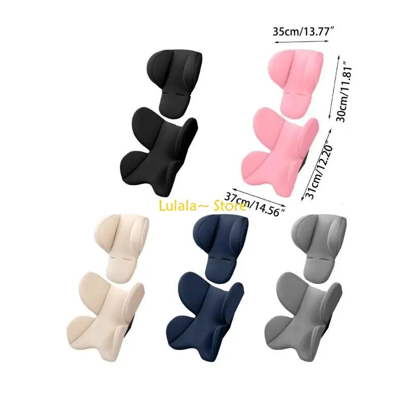 Y4QA Car Child Safety Cushion Basket Stroller Crib Mattress All-Season Universal Waist Protections Headrest Cushion Pad
