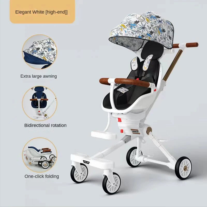 New Lightweight stroller can be carried on the plane baby stroller foldable Can sit and lie down baby trolley car four wheels